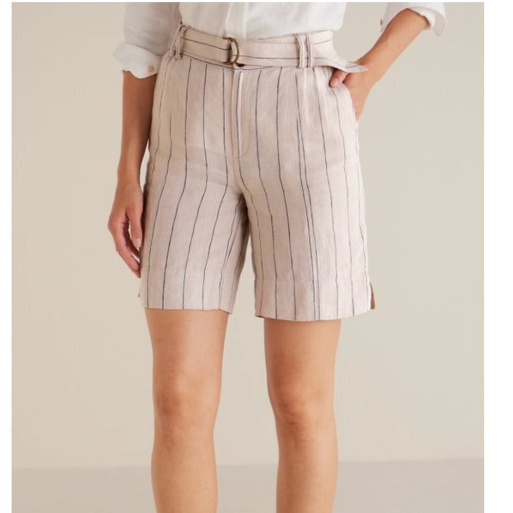 Soft Surroundings Montecito Linen Shorts Size XL NWT